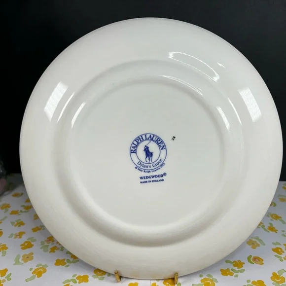 🛑SOLD🛑 VINTAGE RALPH LAUREN Plates 8”By Wedgewood Dylan’s Grove(Set Of 4 Salad - Picture 8 of 17